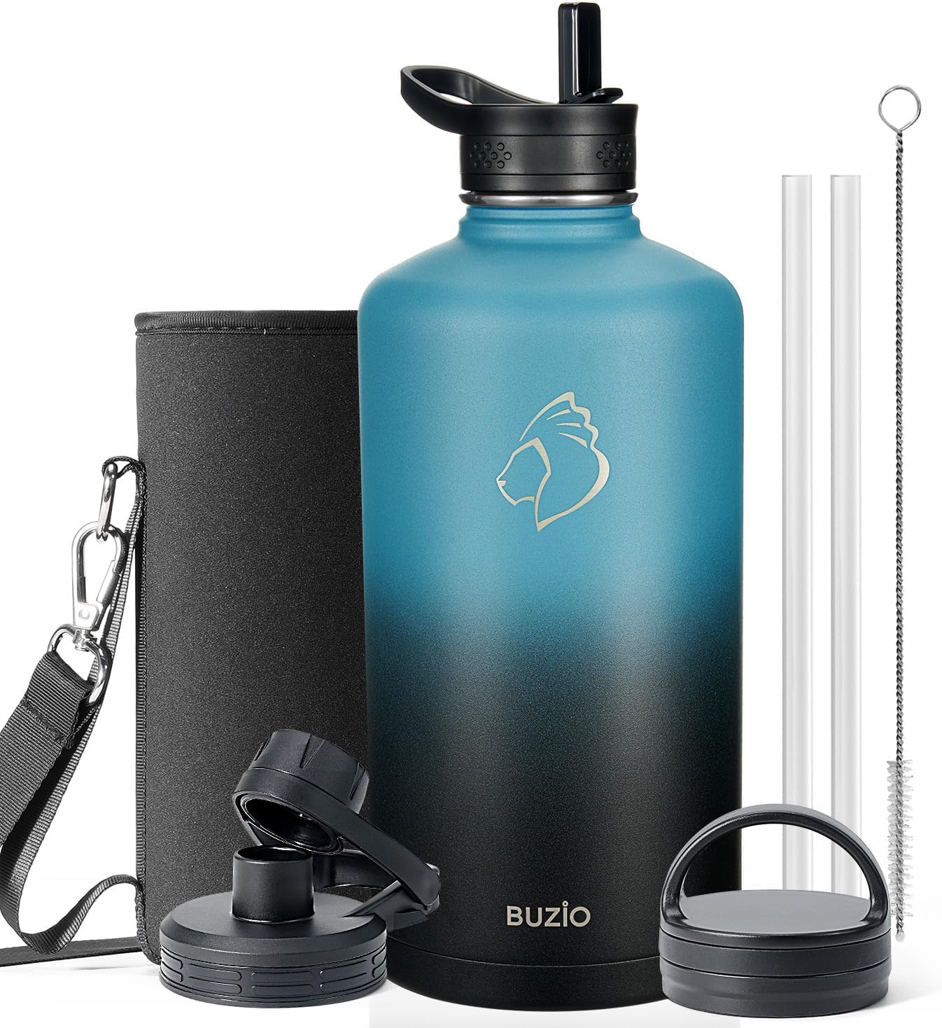 BUZIO Gallon Water Bottle Insulated for Ultimate Hydration