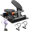 Niceday Steppers for Exercise Mini Stepper with Resistance Bands