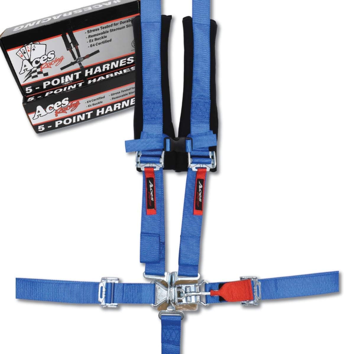 Aces Racing 5 Point Harness with 2 Inch Padding for UTVs