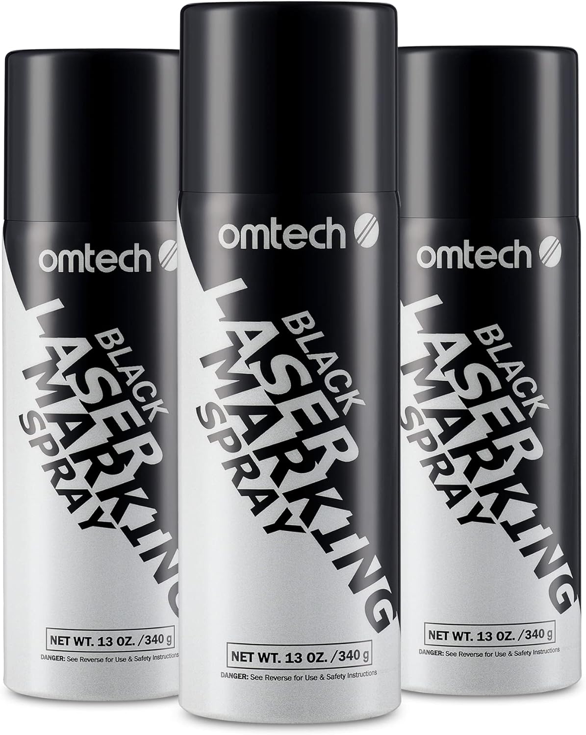 OMTech Laser Marking Spray for Metal Engraving - 3 Pack