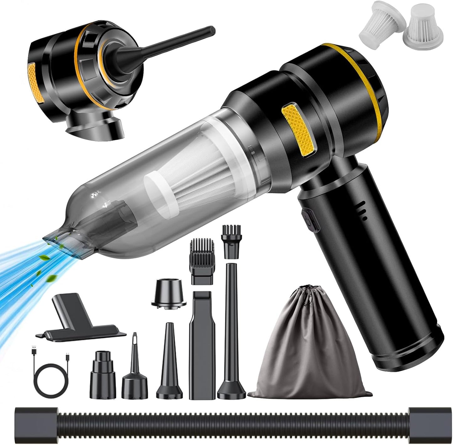 High Power Car Vacuum Cleaner 22000PA Portable 4 in 1 Tool