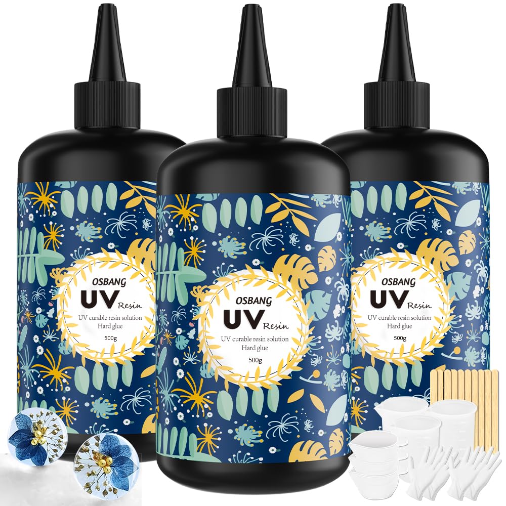 Crystal Clear Hard UV Resin for Jewelry Making and Crafts