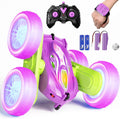 4WD Gesture RC Stunt Car: High Speed, 360 Flips, Lights - Purple