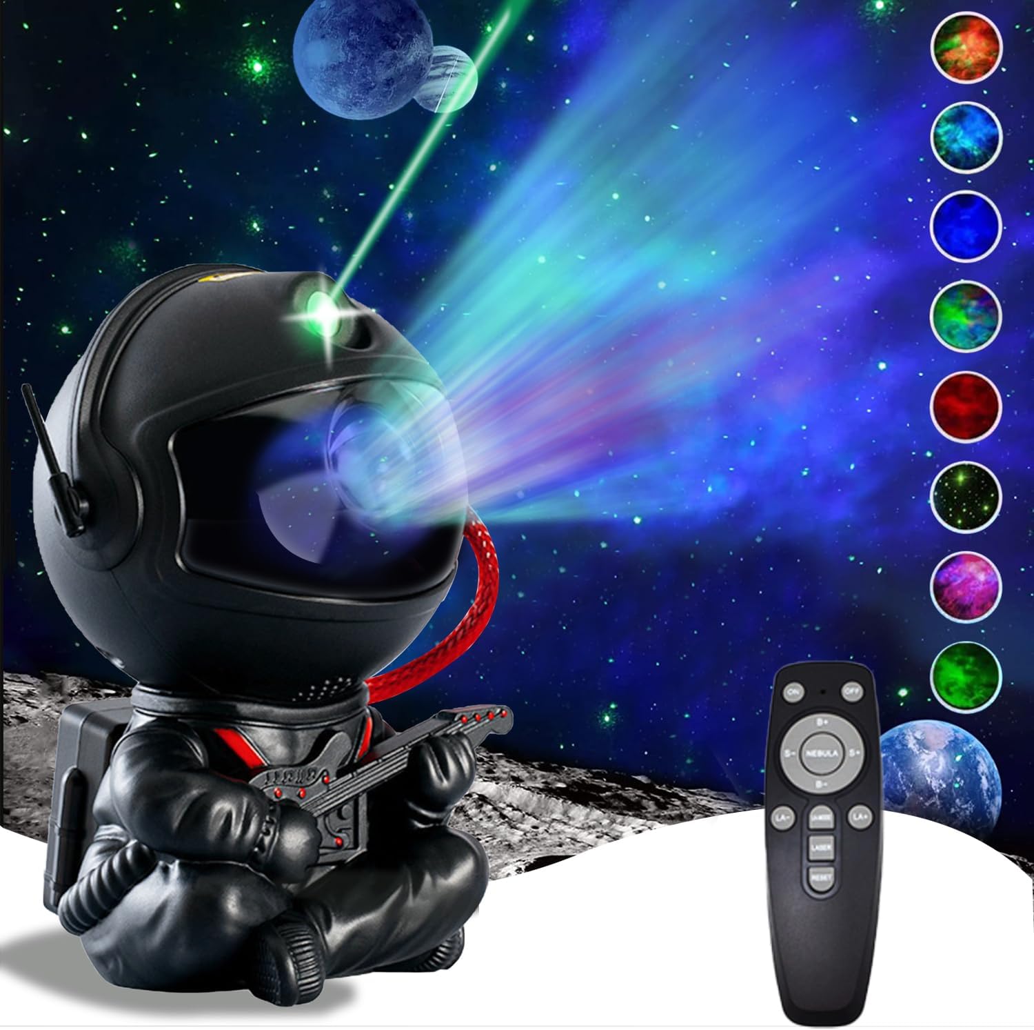 Remote Galaxy Star Projector Light