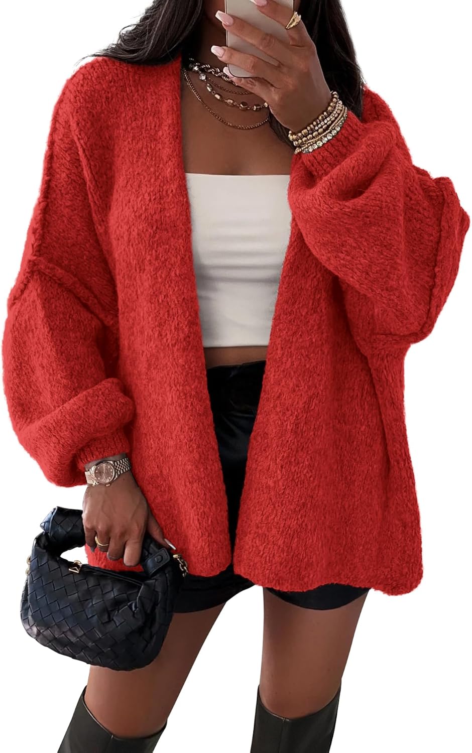 ATHMILE Womens Oversized Cardigan Sweaters for Fall Fashion