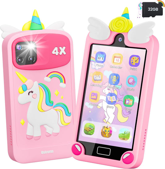 Kids Smart Phone with 4.0 Touchscreen for Girls Age 3-10