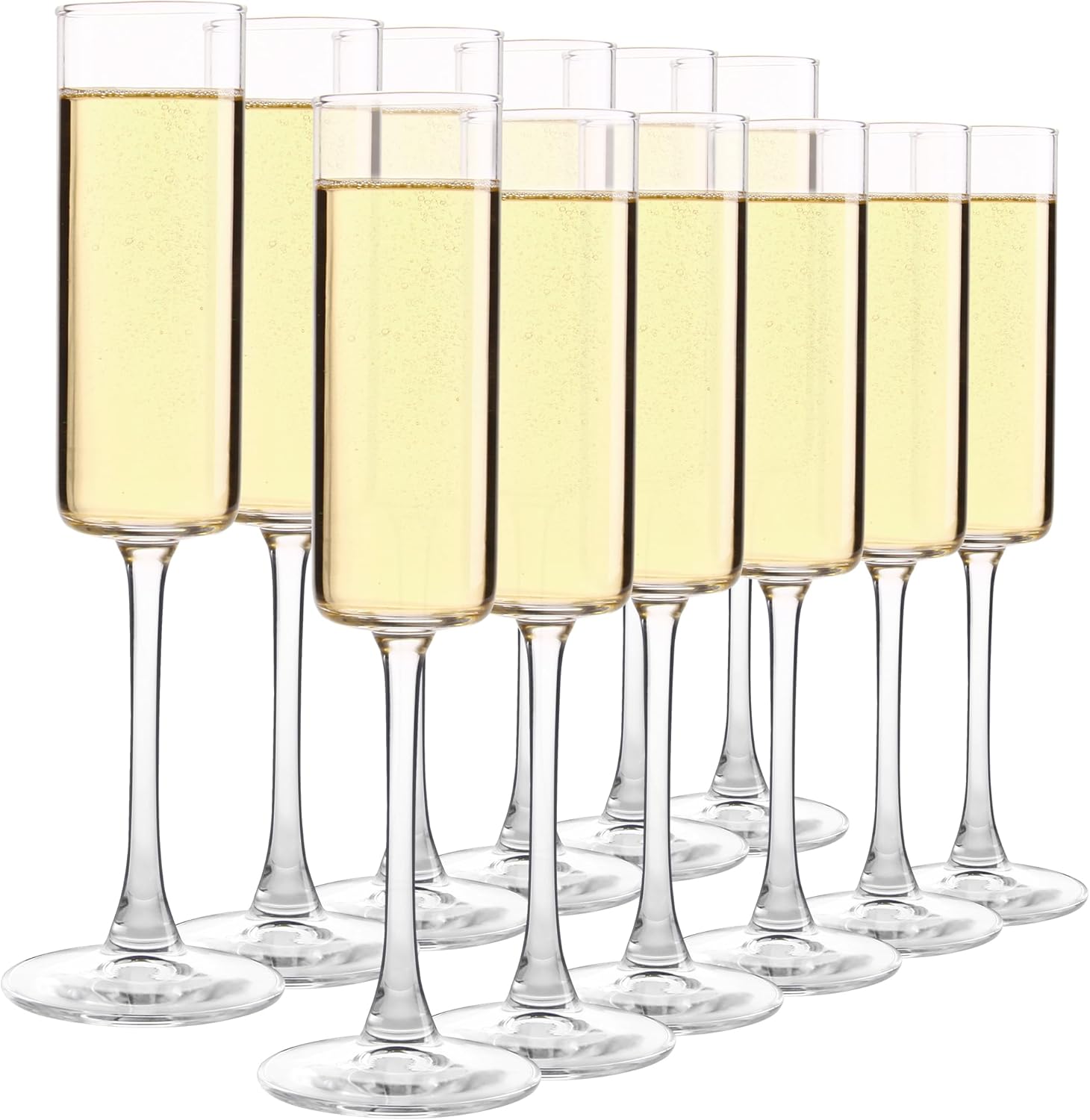 Elegant Champagne Glasses Set of 12 for Weddings and Parties