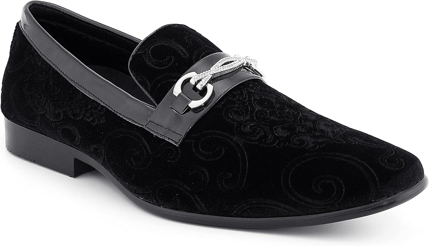 Luxurious Velvet Loafers for Men - Stylish Tuxedo Shoes