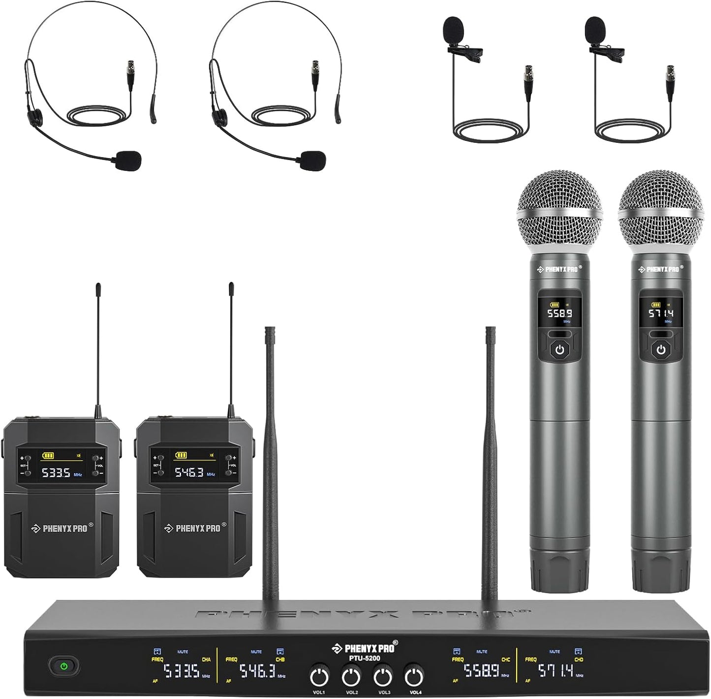 Phenyx Pro Wireless Microphone System for Singing and Events