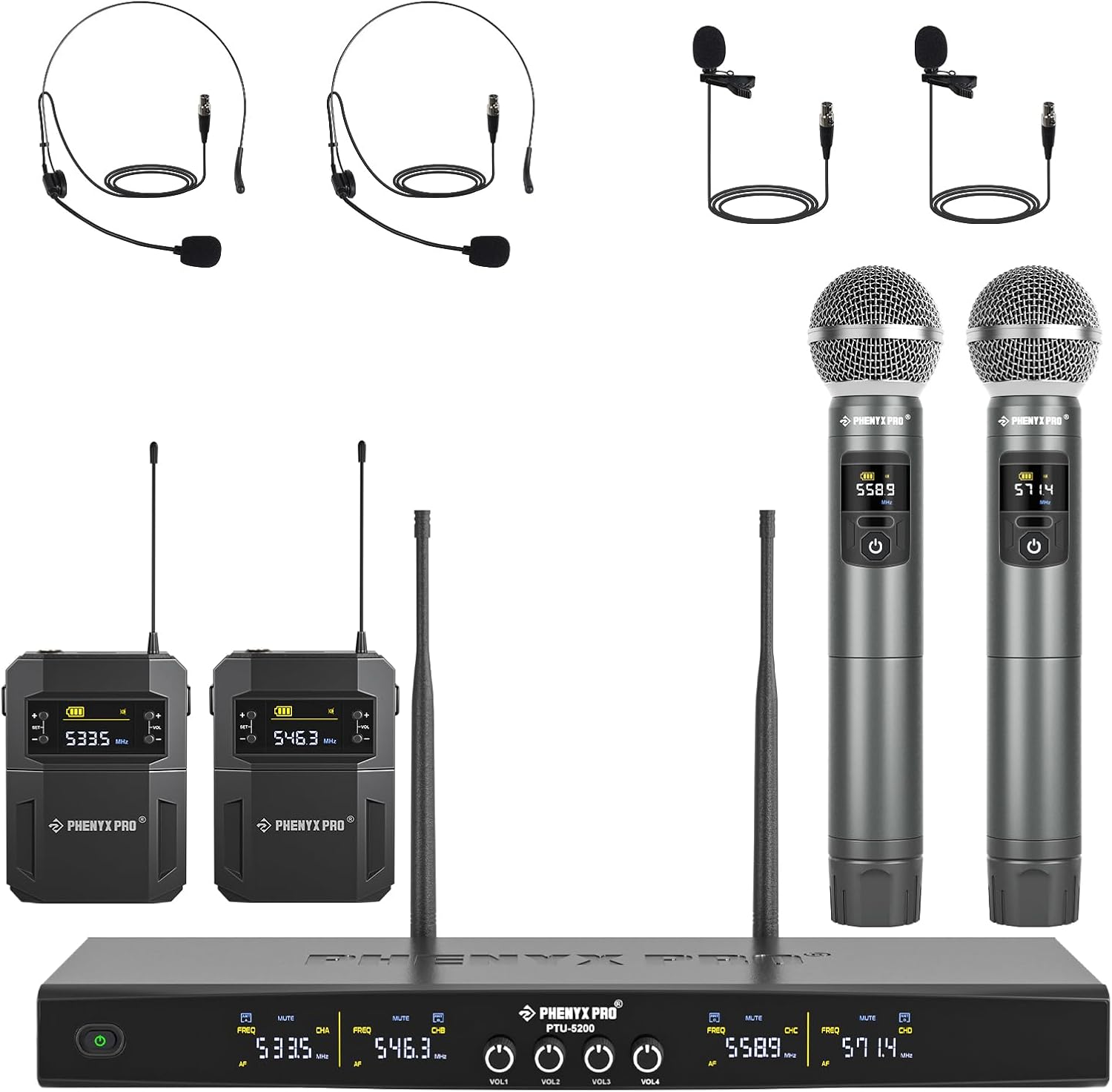 Phenyx Pro Wireless Microphone System for Singing and Events