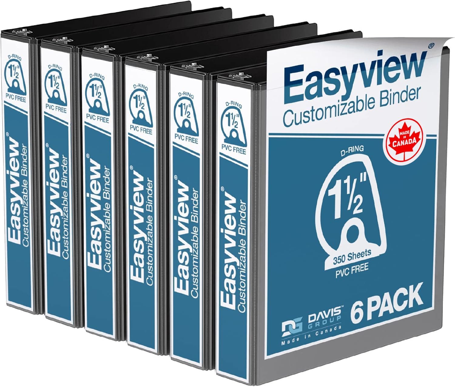 Easyview Premium 3-Ring Binders for School and Office Use