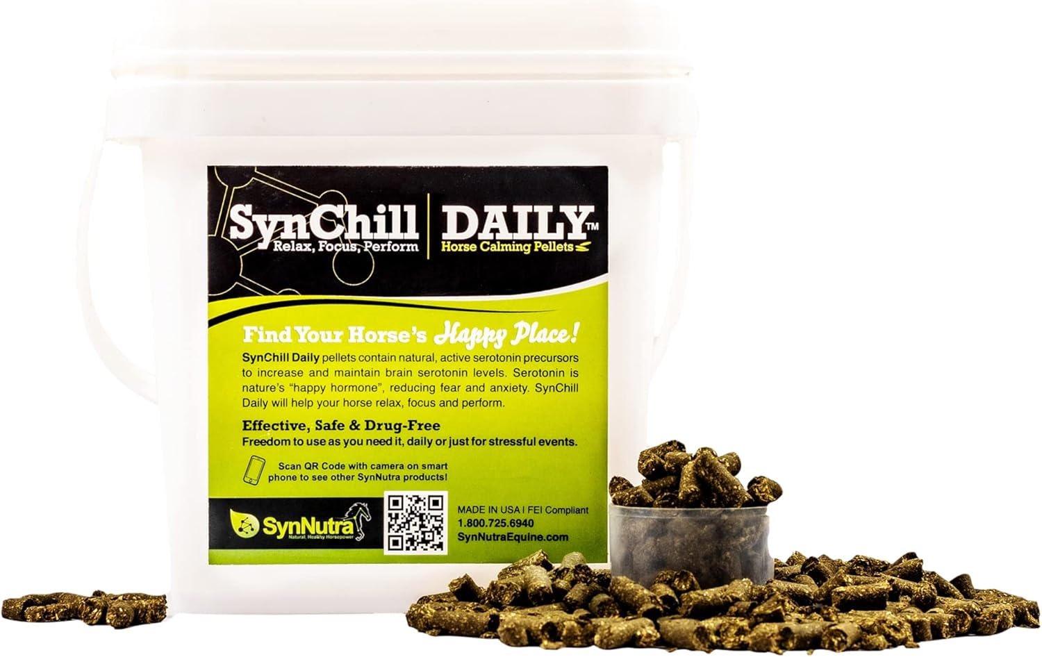 SynChill Natural Nutritional Supplement for Equine Focus & Performance