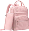 Diaper Bag Backpack for Women Baby Pink - Insulated, Waterproof