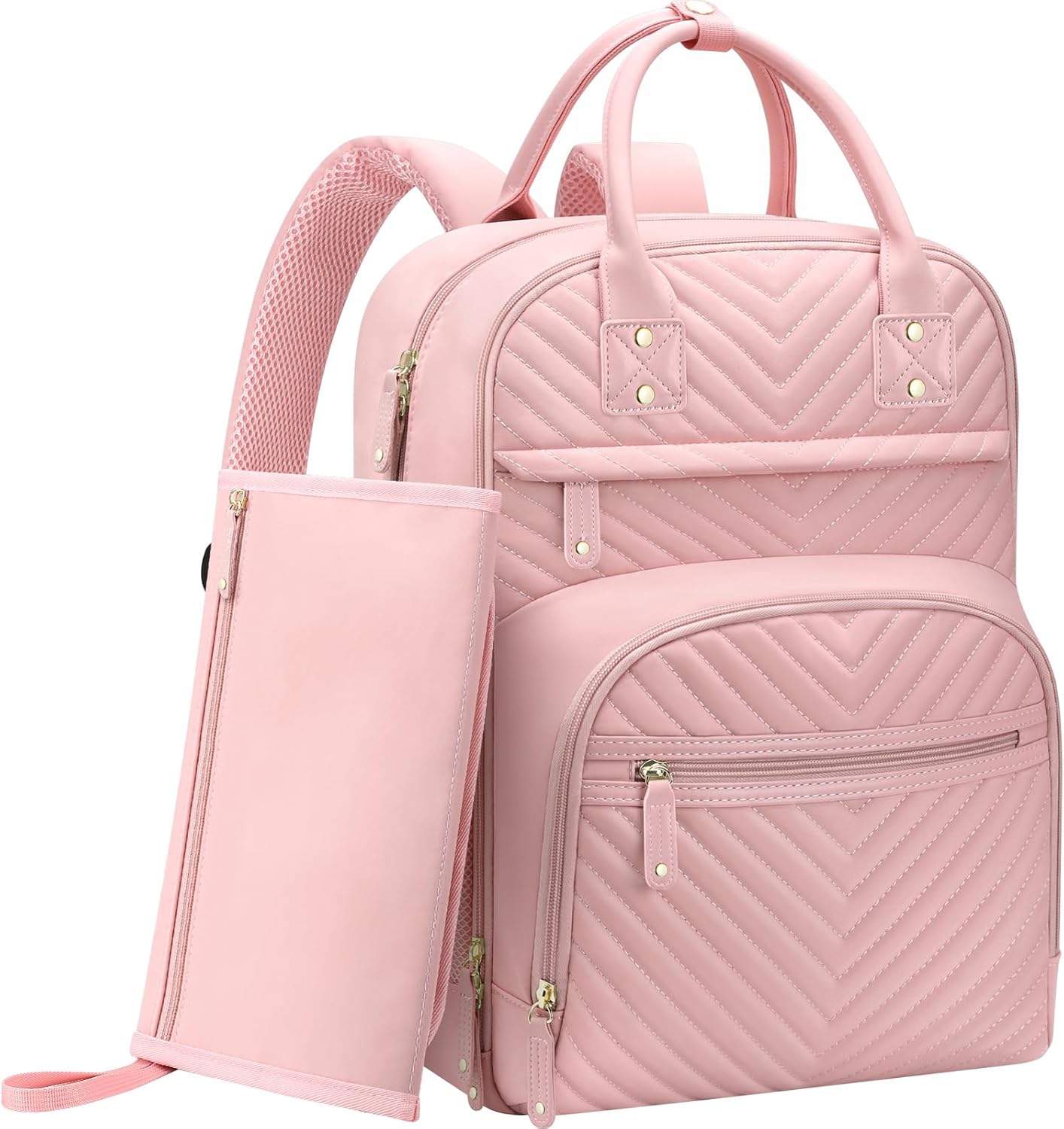 Diaper Bag Backpack for Women with Changing Pad and Pockets