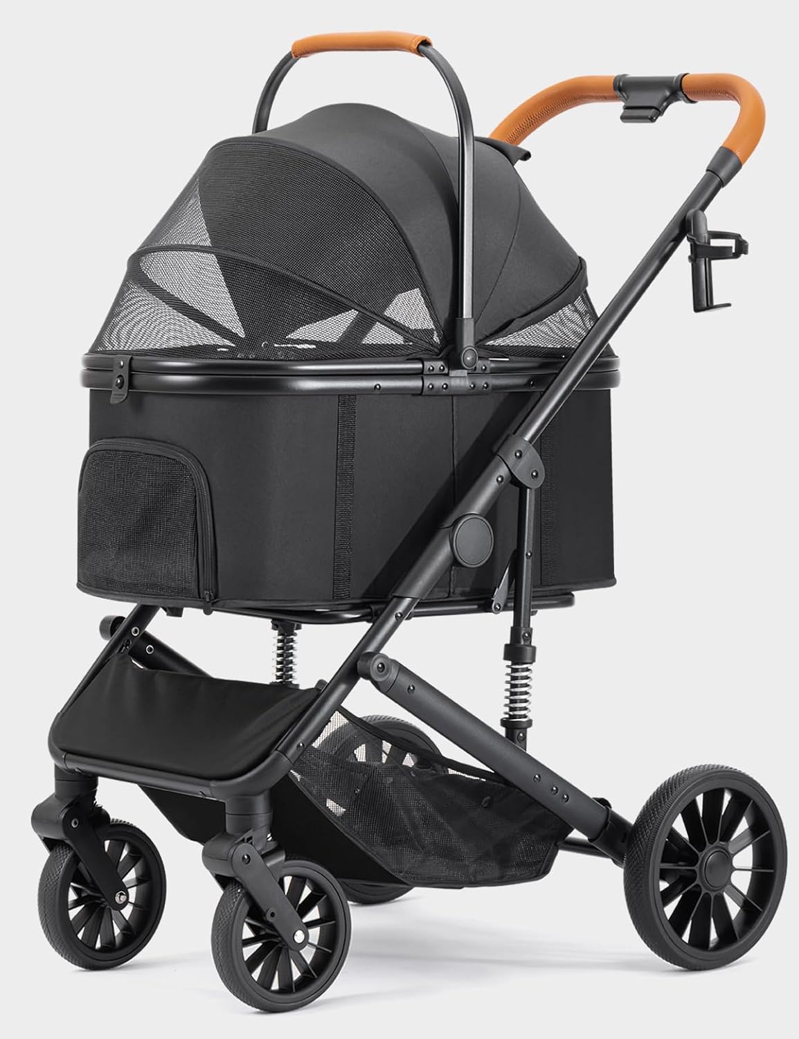 Dog Stroller for Small Medium Dogs Up to 60lbs with Carrier