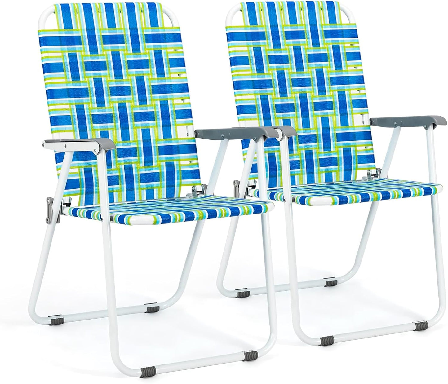 VINGLI Folding Chairs Set of 4 for Outdoor Beach and Garden