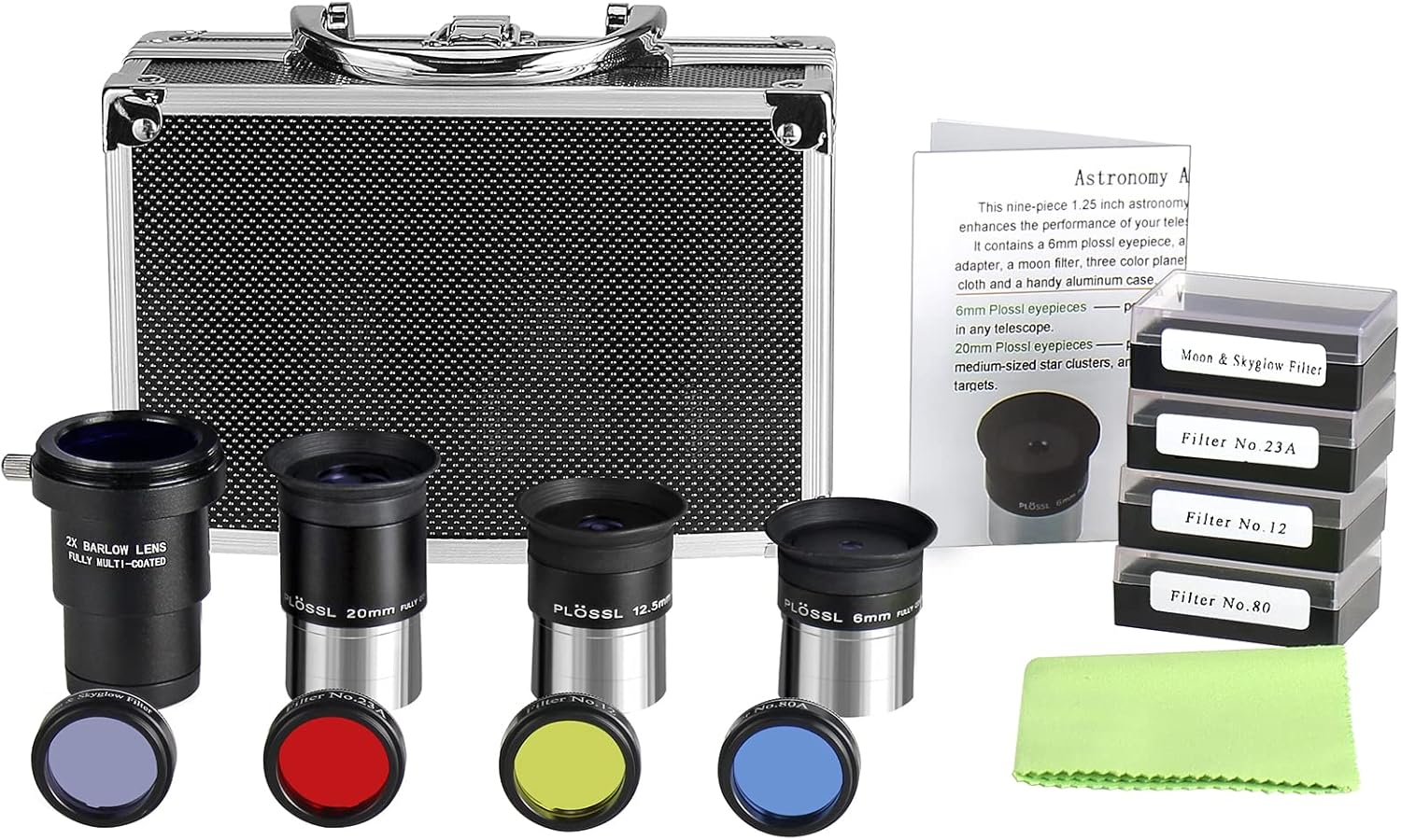 1.25 Inch Astronomical Telescope Accessory Set for Enthusiasts