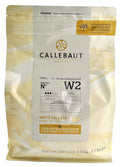 Callebaut W2 28% White Chocolate Callets 5.5 lbs - Smooth, Creamy