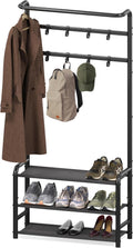 Simple Houseware Coat Rack with Storage Shelf - Freestanding Hall Tree