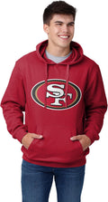 FOCO Men's NFL Team Logo Solid Hoodie - Bold Gameday Layer
