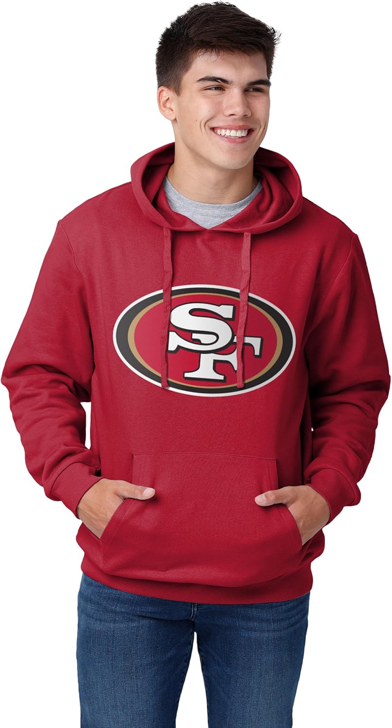 FOCO Men's NFL Team Logo Solid Hoodie for Ultimate Gameday Style