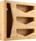Cozee Bay Bamboo Bag Storage Organizer for Kitchen Drawer - Sleek