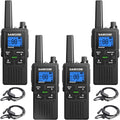 Two Way Radios 4 Pack Rechargeable Walkie-Talkies - Long Range