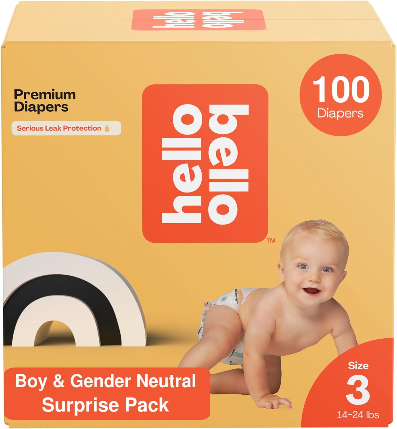 Hello Bello Premium Diapers Size 3 Surprise Pack for Boys 100 Count