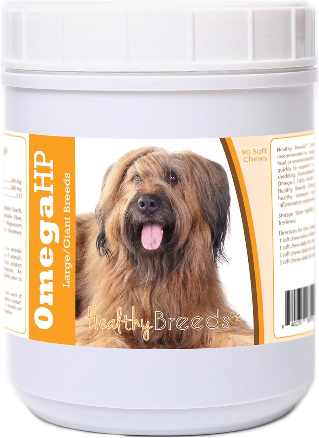 Healthy Breeds Briard Omega HP Fatty Acid Support Soft Chews