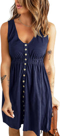 Sleeveless Summer Ribbed Knit Dress - Flattering Ruffle Mini