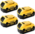 6.0Ah Replacement for Dewalt 20V Max Battery - 4Pack long run