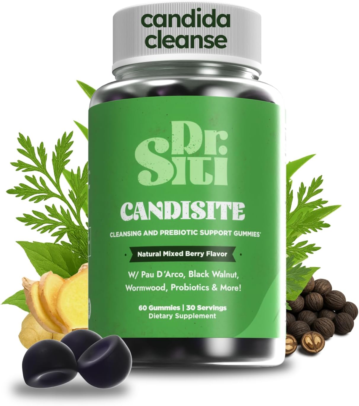 Candisite Gummies for Candida Support - 10-in-1 Herbal Formula