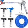 Airless Paint Sprayer Gun with 50 ft Hose and 10in Extension