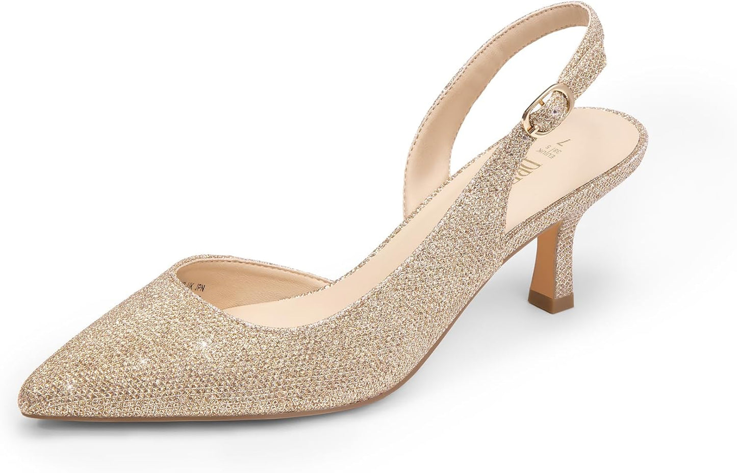 DREAM PAIRS Women's Kitten Heels Slingback Closed Pumps for Style