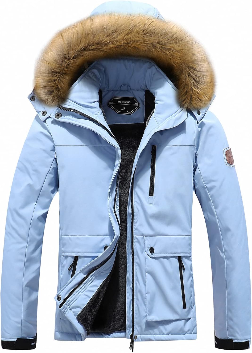 MOERDENG Women's Waterproof Ski Snow Jacket for Winter Activities