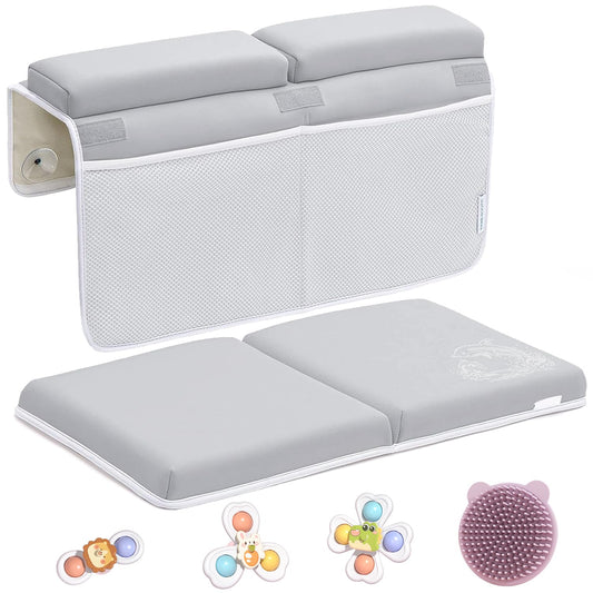 Mostop Bath Kneeler and Elbow Rest Pad Set for Baby Bathing