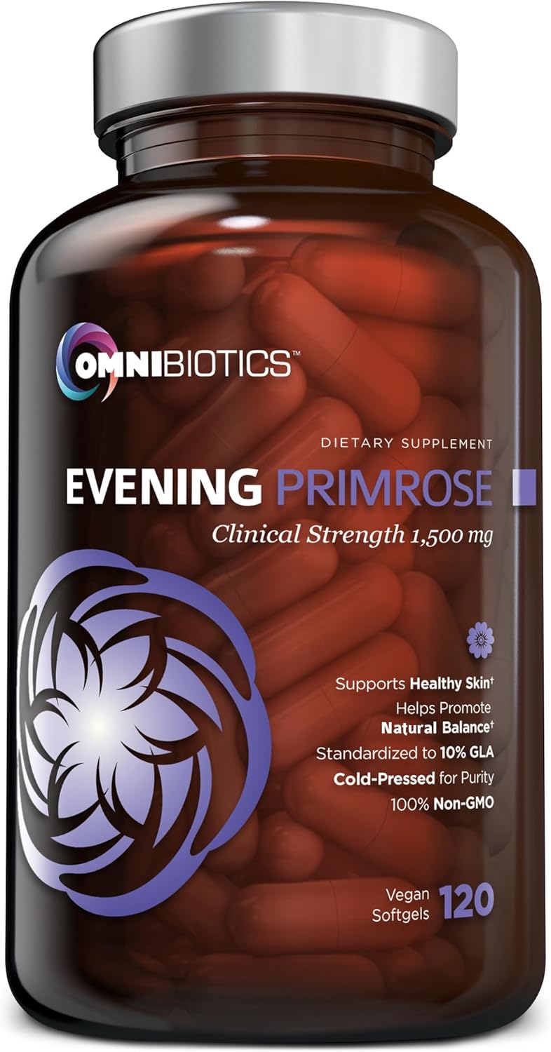 Organic Evening Primrose Oil for Women - 1500mg Capsules