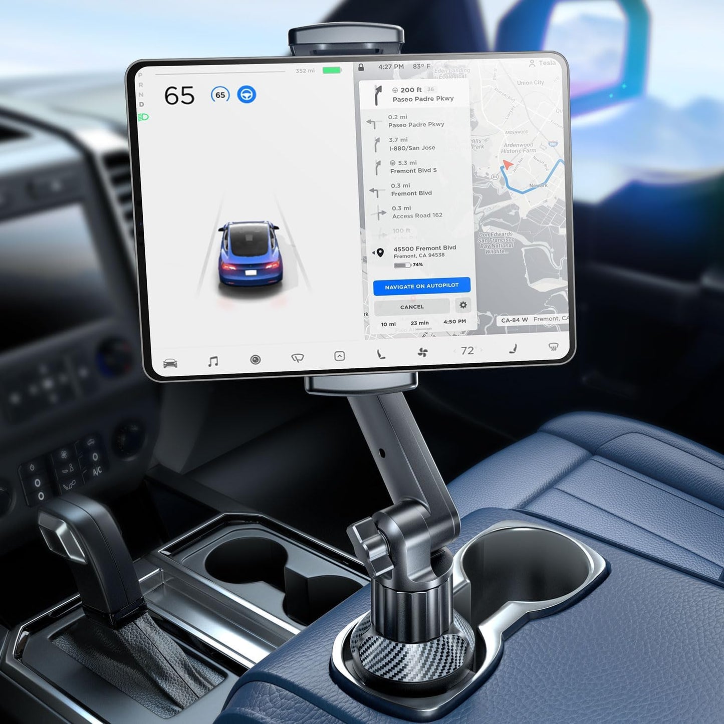 eSamcore iPad Cup Holder Mount - Adjustable & Secure