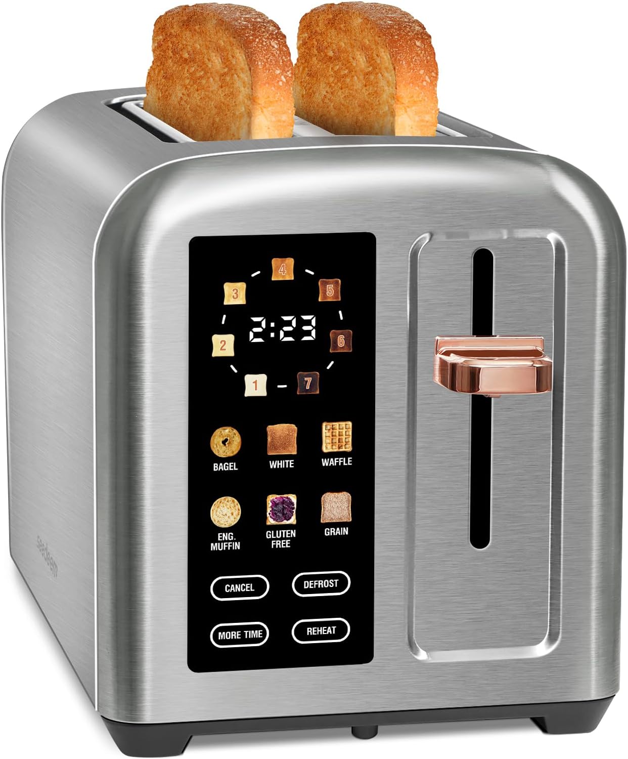 SEEDEEM Toaster 2 Slice with Touch Control and LCD Display