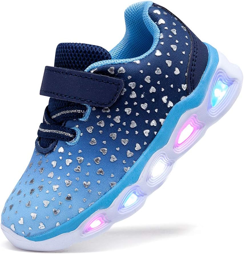Toddler Girls Led Shoes Light Up Sneakers for Kids Comfort