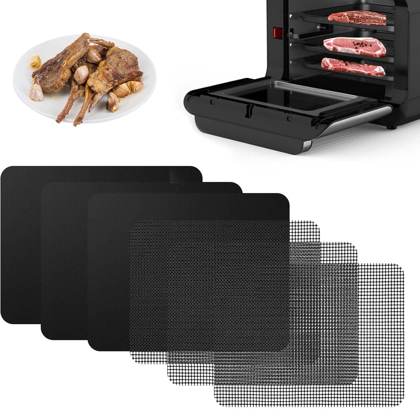 Non-Stick Air Fryer Liners Set for Instant Vortex Pro Plus 10Qt