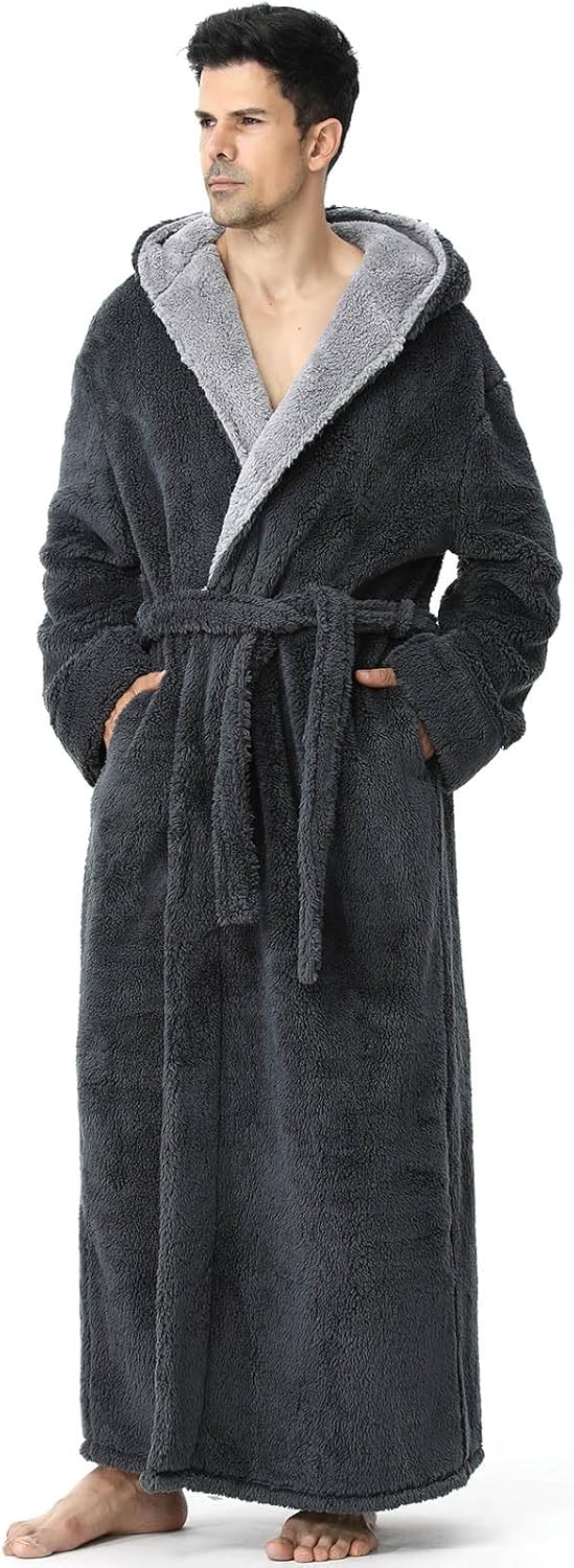 Mens Long Hooded Robes for Cozy Comfort and Warmth