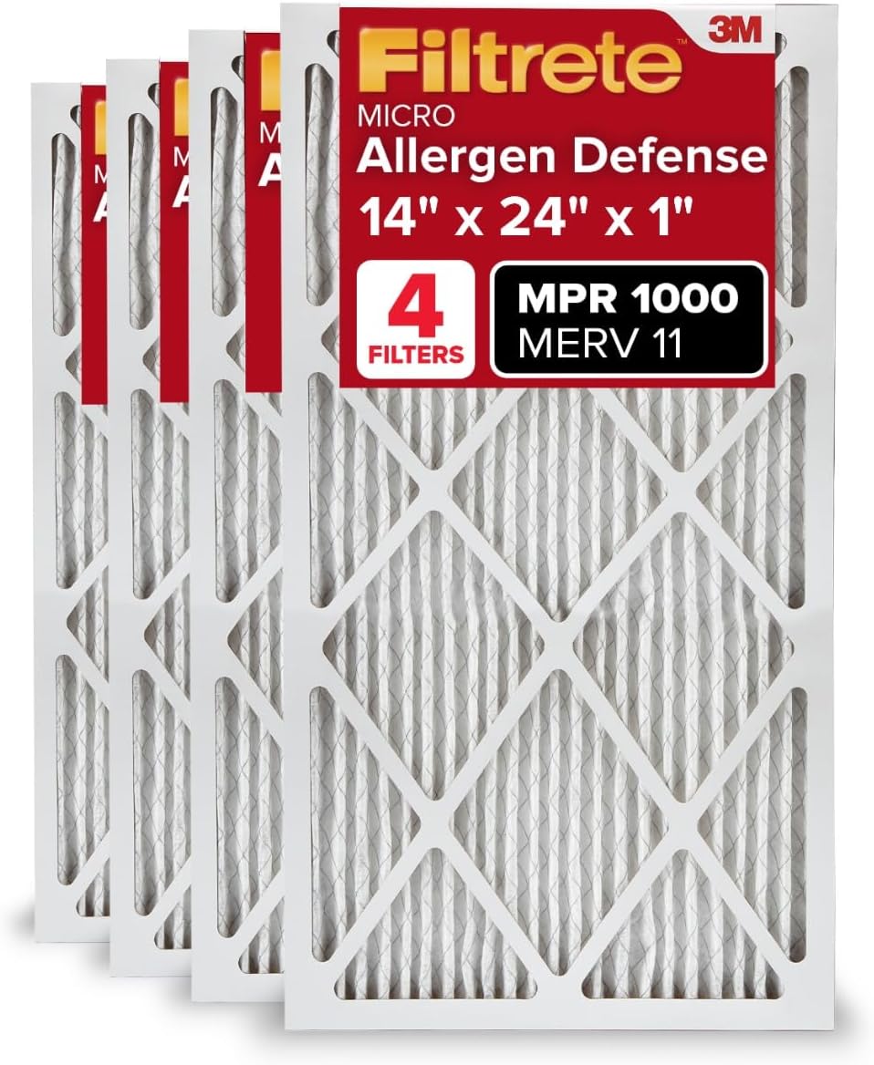 Filtrete 14x24x1 AC Furnace Air Filter for Cleaner Air