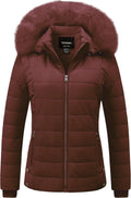 Chrisuno Women's Casual Short Winter Puffer Coat for Warmth