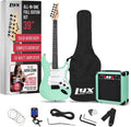 LyxPro 39 Electric Guitar Kit Bundle - Everything You Need to Start Rocking! - Green