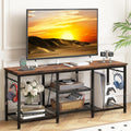 YGEOMER Entertainment Center for 55 inch TVs with Power Outlet
