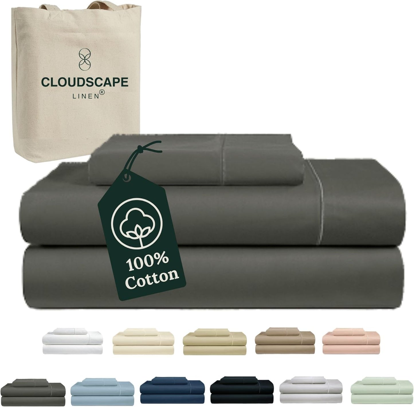 100% Egyptian Cotton Sheets Twin XL Set for Ultimate Comfort