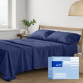THREAD SPREAD Cotton Full Size Sheet Set - 100% Egyptian Cotton Sateen