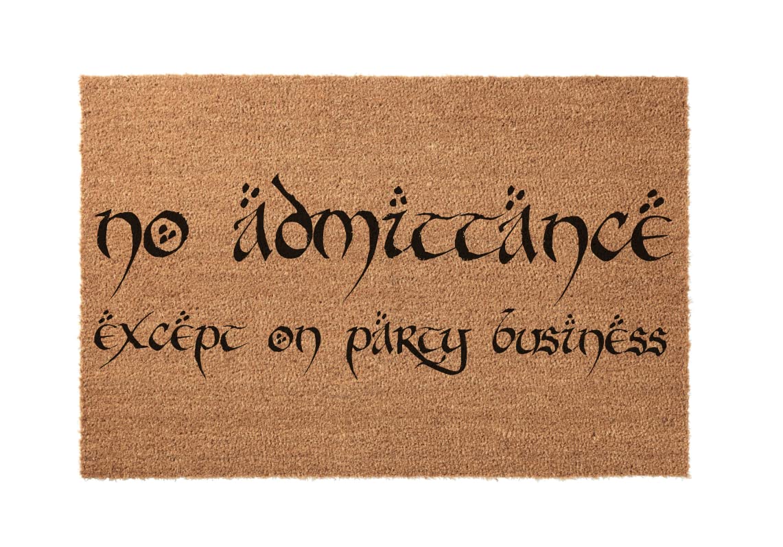 Personalized Doormat for Weddings - No Admittance Party Gift