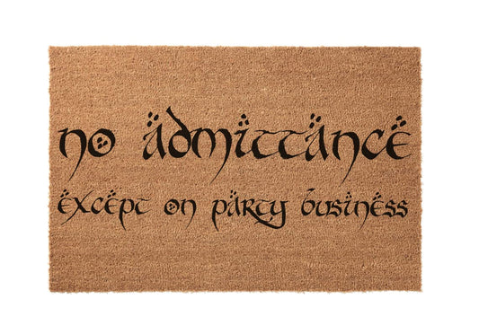 Personalized Doormat for Weddings - No Admittance Party Gift